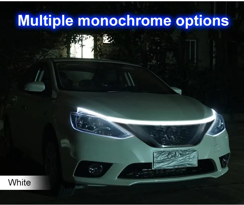 Universal Ambient Lamp LED Car Hood Atmosphere Lght Strip Waterproof