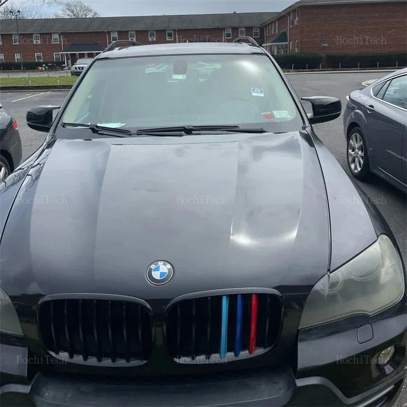 Carbon Fiber Look Black Rearview Side Mirror cover Caps