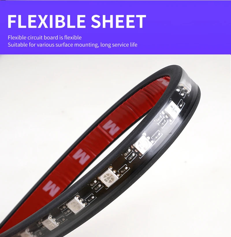 Universal Car RGB Ambient Lights LED Strip for Interior Decoration