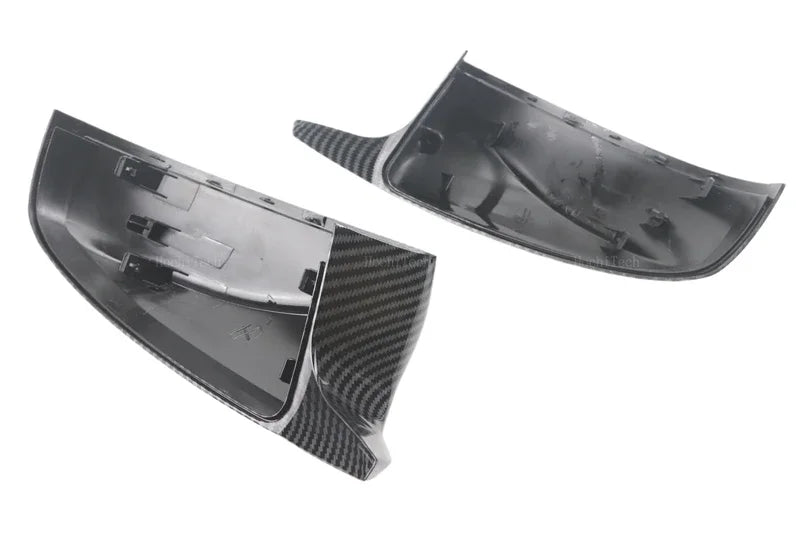 Carbon Fiber Look Black Rearview Side Mirror cover Caps