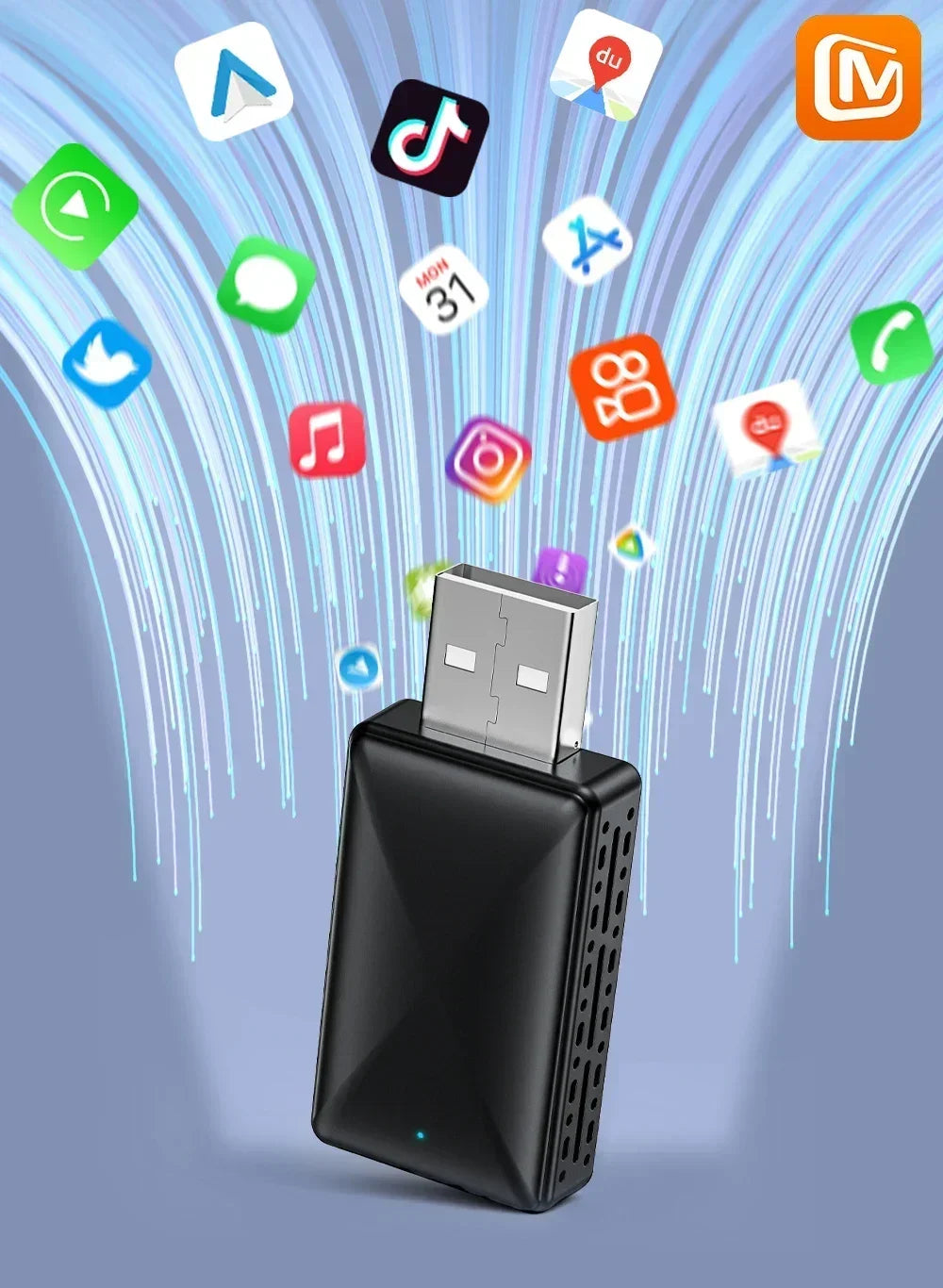 2-in-1 Wireless Adapter CarPlay Wireless Adapter