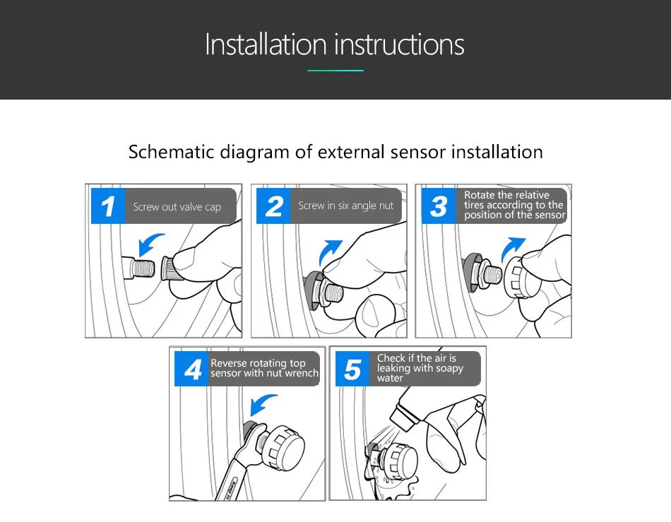 Smart TPMS Tire Pressure Monitor