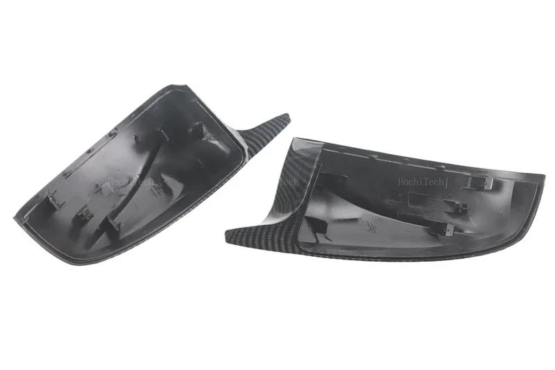 Carbon Fiber Look Black Rearview Side Mirror cover Caps