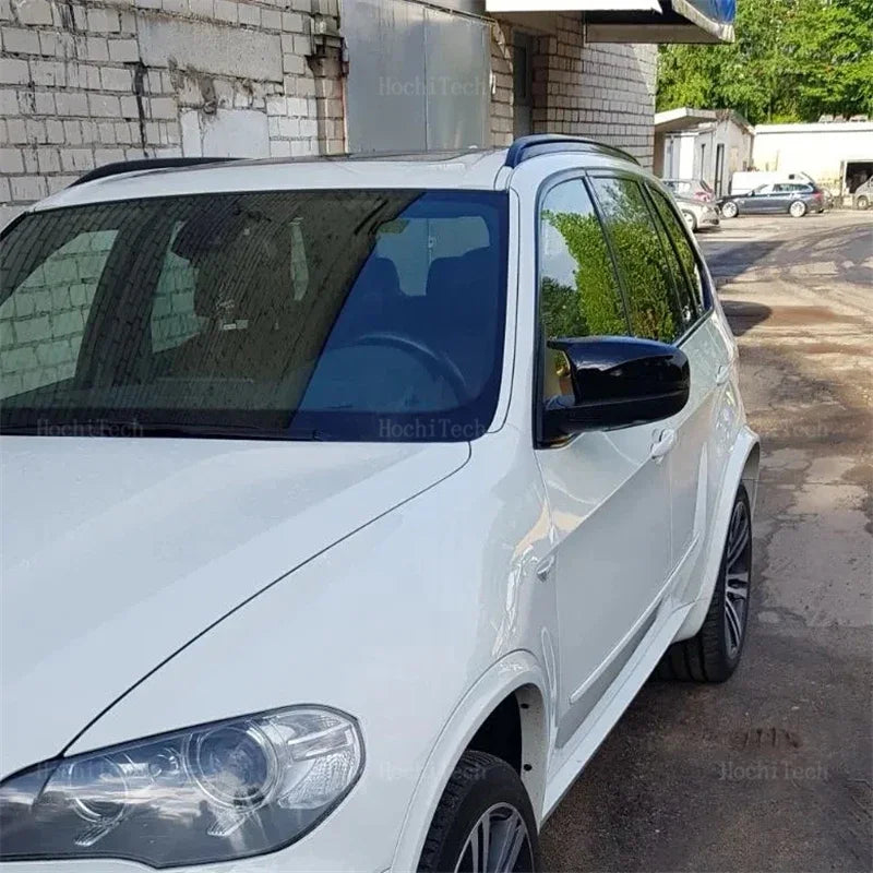 Carbon Fiber Look Black Rearview Side Mirror cover Caps