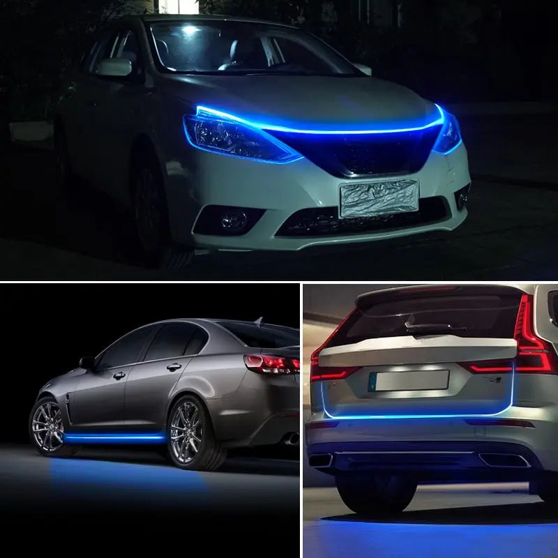 Universal Ambient Lamp LED Car Hood Atmosphere Lght Strip Waterproof