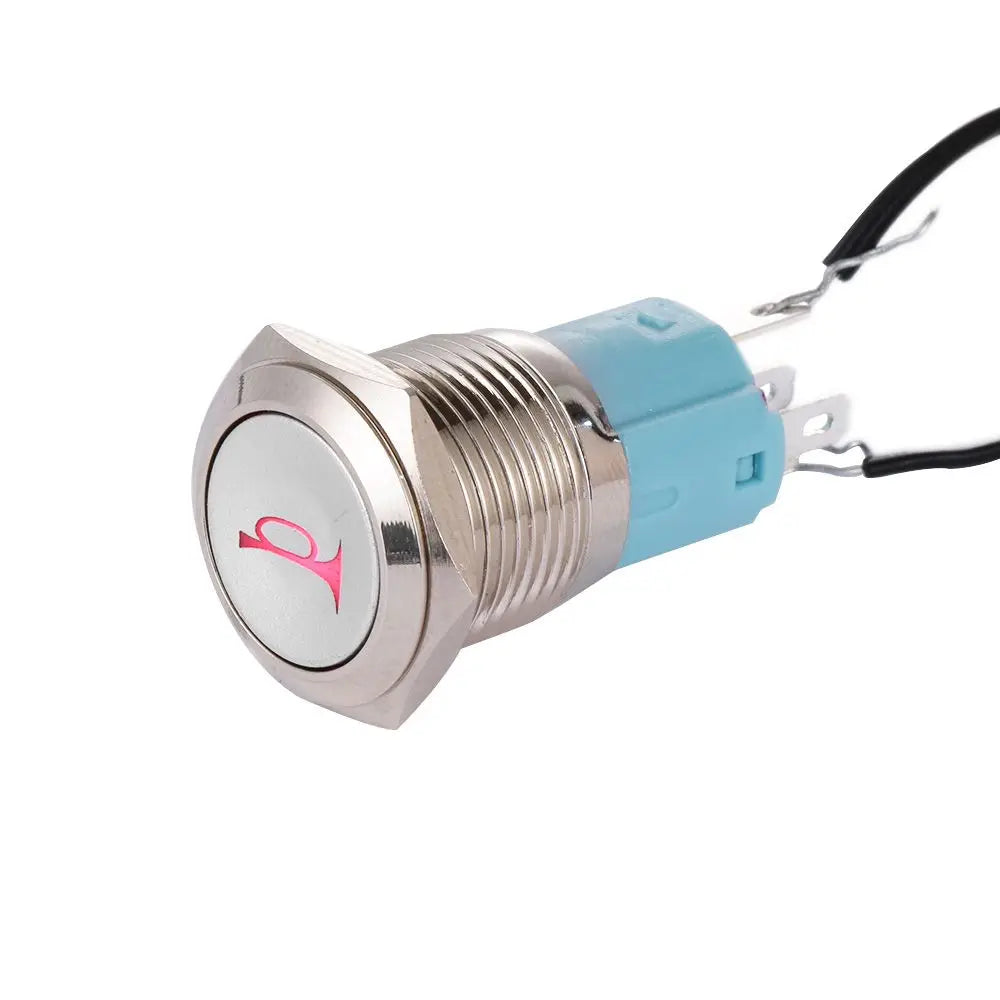 16MM LED Car Push Button Switch