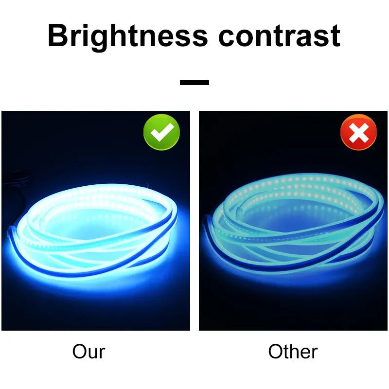 Universal Ambient Lamp LED Car Hood Atmosphere Lght Strip Waterproof