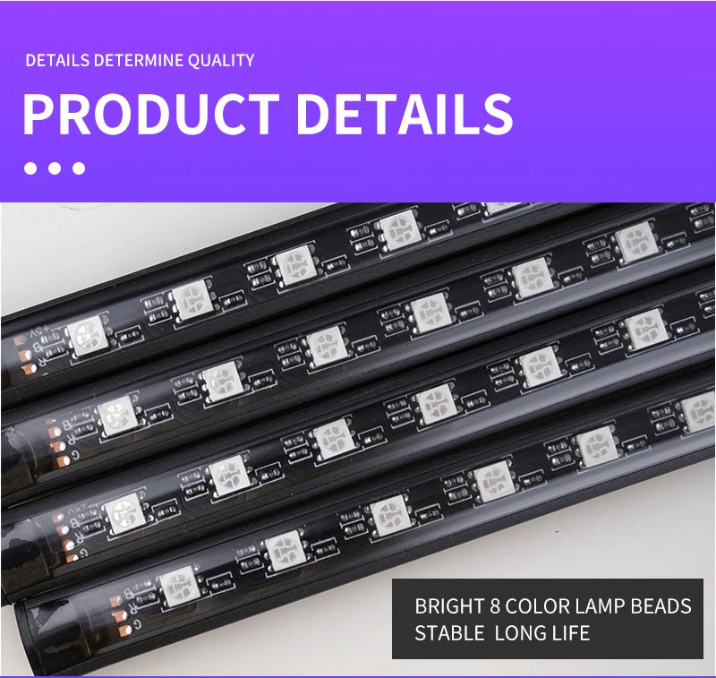 Universal Car RGB Ambient Lights LED Strip for Interior Decoration