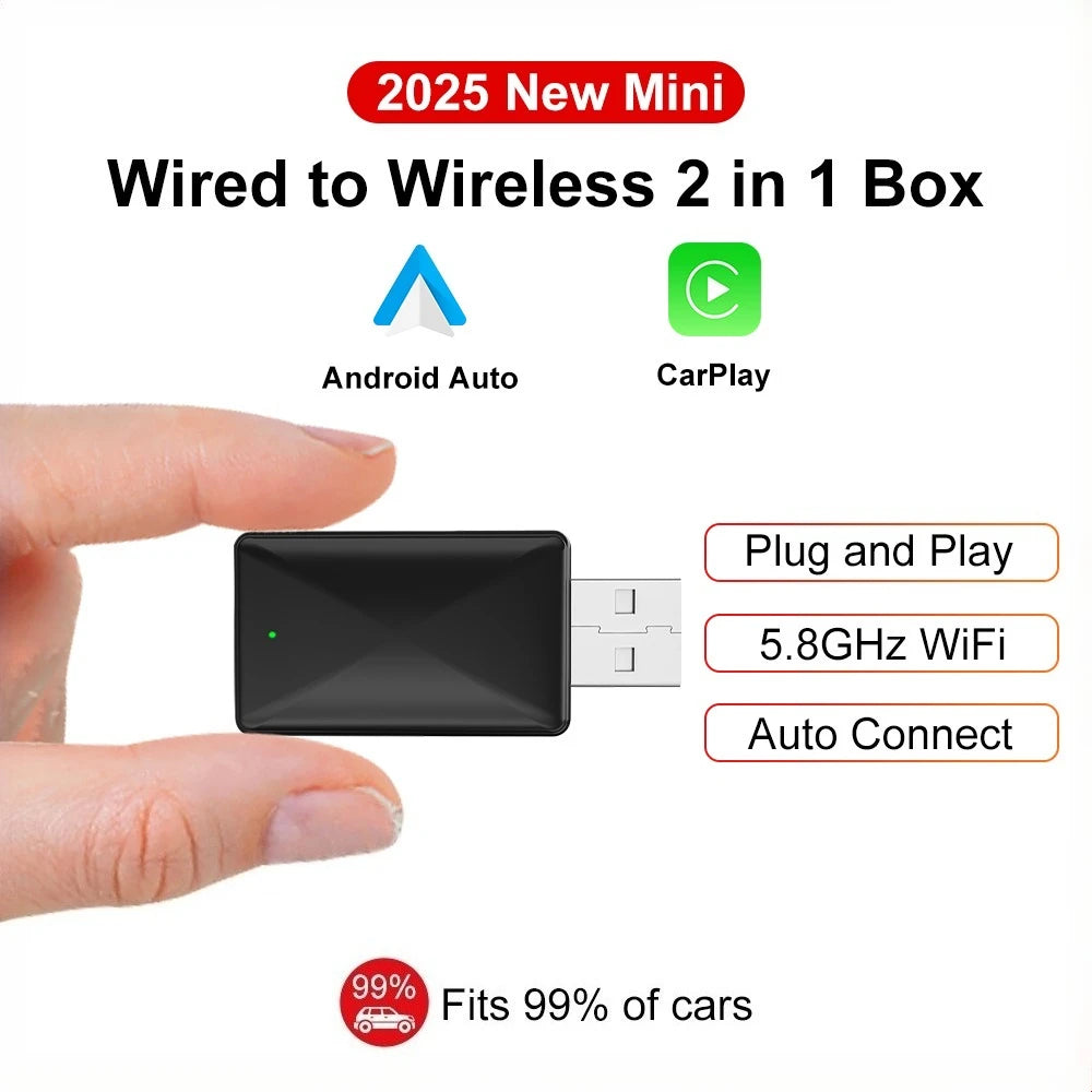 2-in-1 Wireless Adapter CarPlay Wireless Adapter