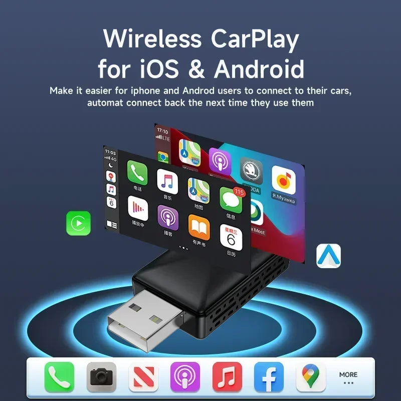 2-in-1 Wireless Adapter CarPlay Wireless Adapter