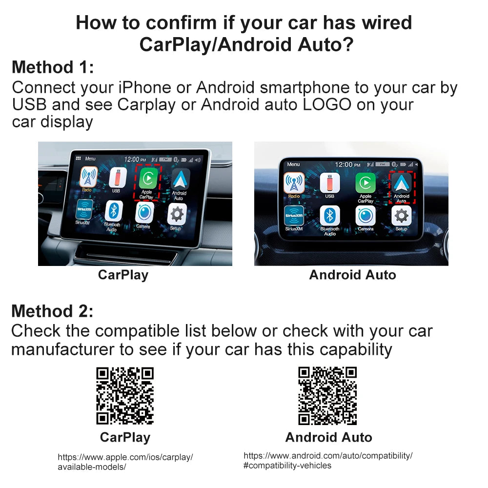 2-in-1 Wireless Adapter CarPlay Wireless Adapter