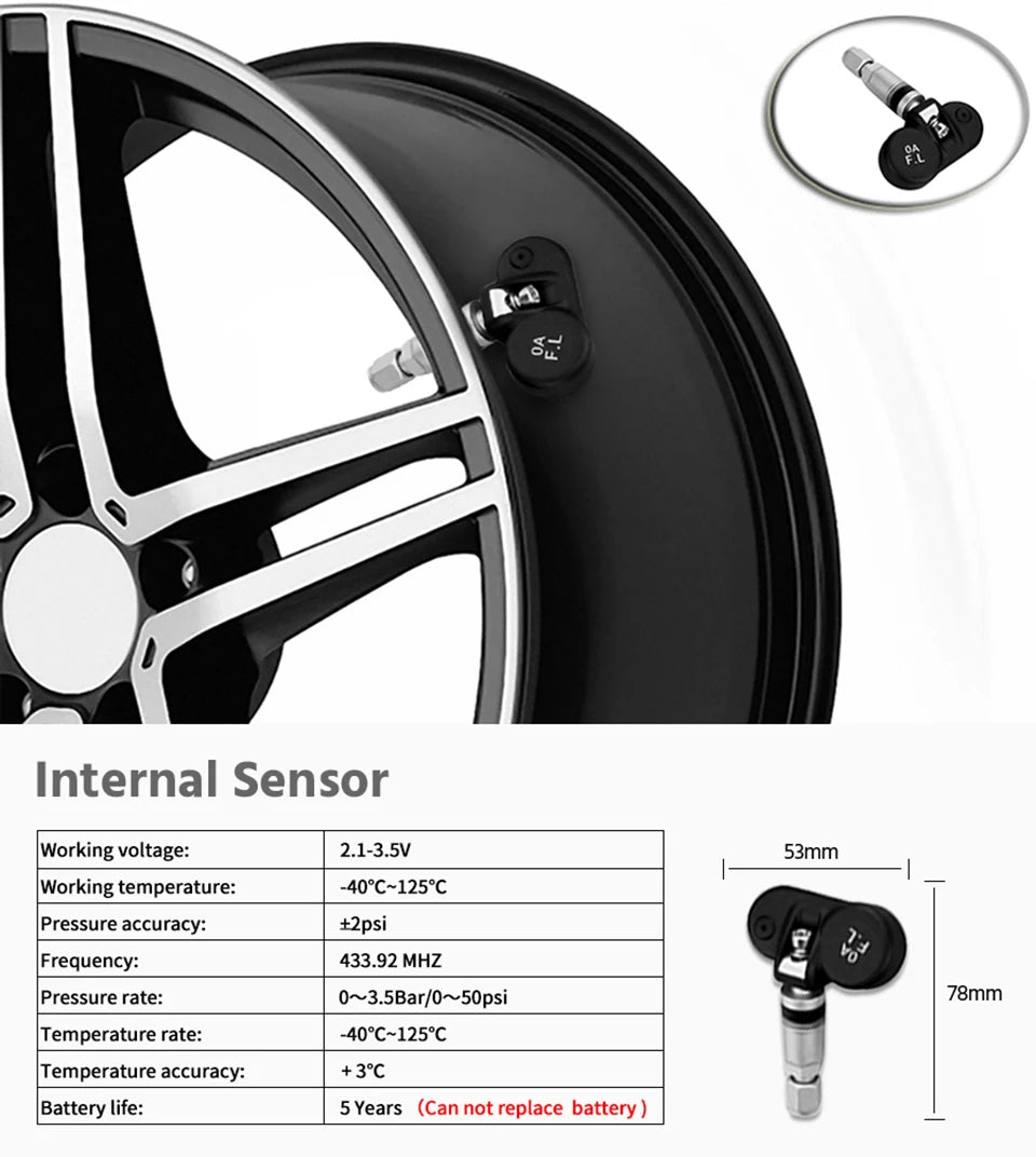 Smart TPMS Tire Pressure Monitor