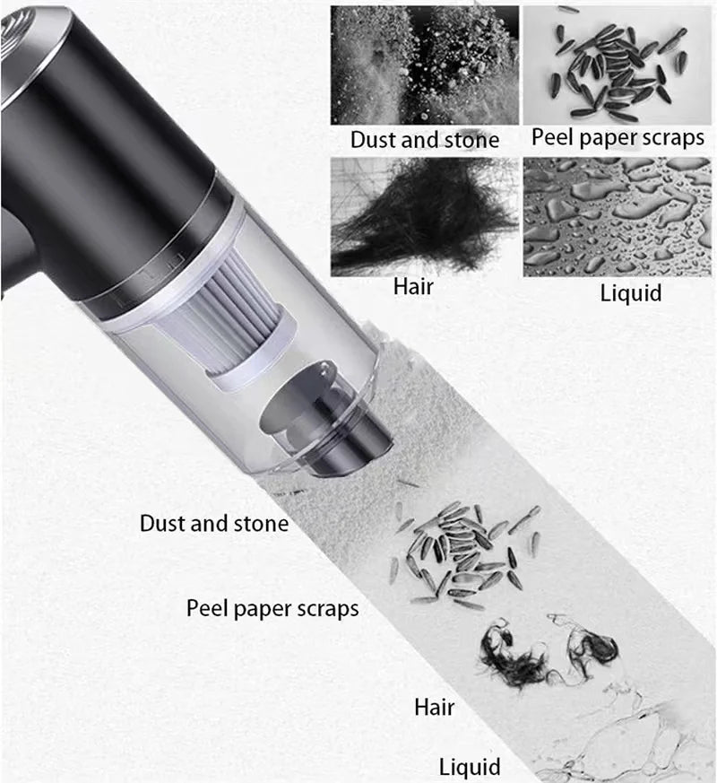 Portable Car Vacuum Cleaner Strong Suction &amp; Lightweight