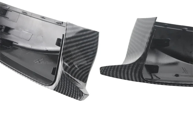 Carbon Fiber Look Black Rearview Side Mirror cover Caps