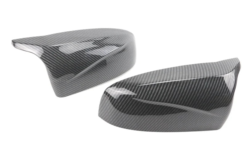 Carbon Fiber Look Black Rearview Side Mirror cover Caps